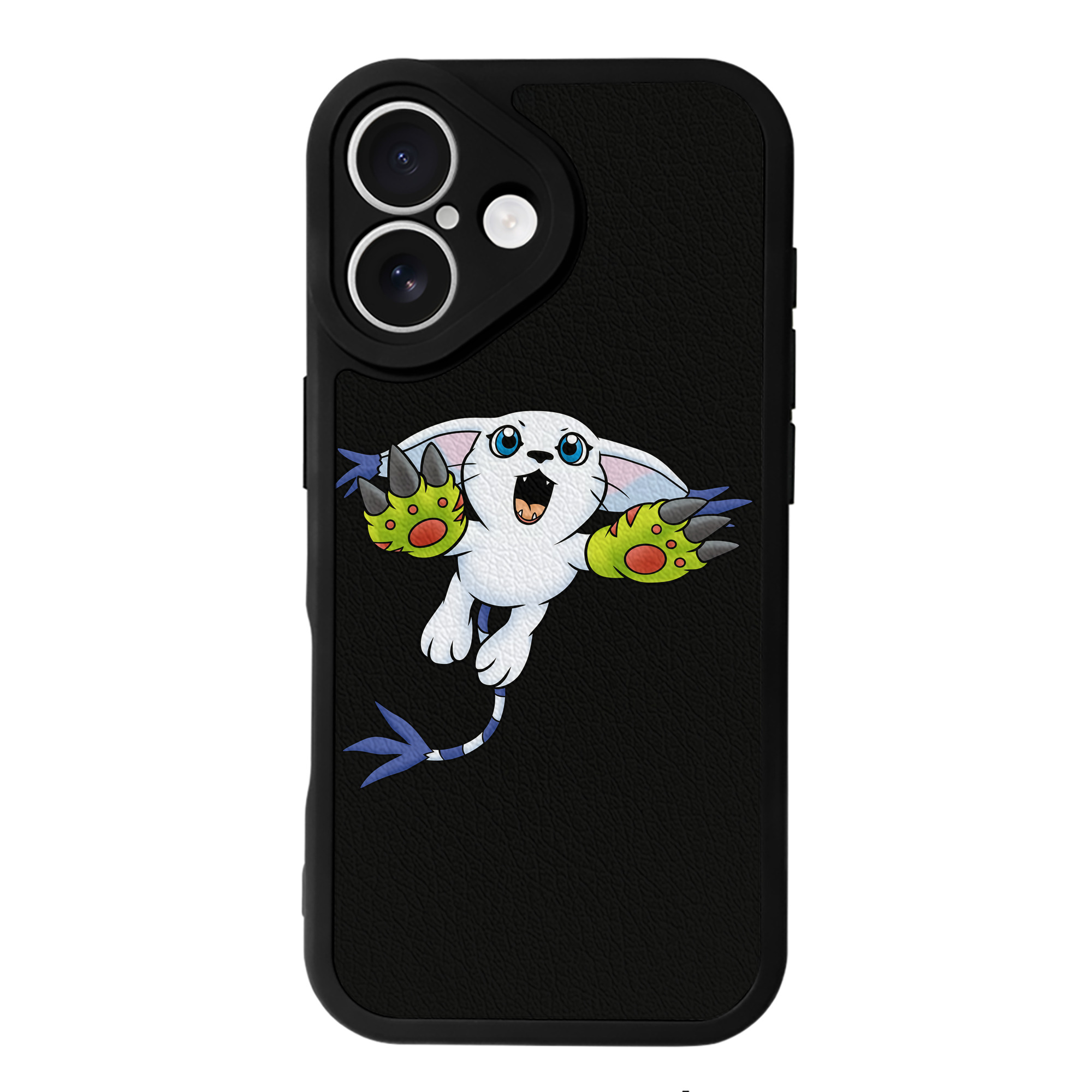 （画像用） Digimon デジタルモンスター/デジモン 【iPhone 16シリーズ対応】シリコンスマホケース（レザー調） 材質：シリコン